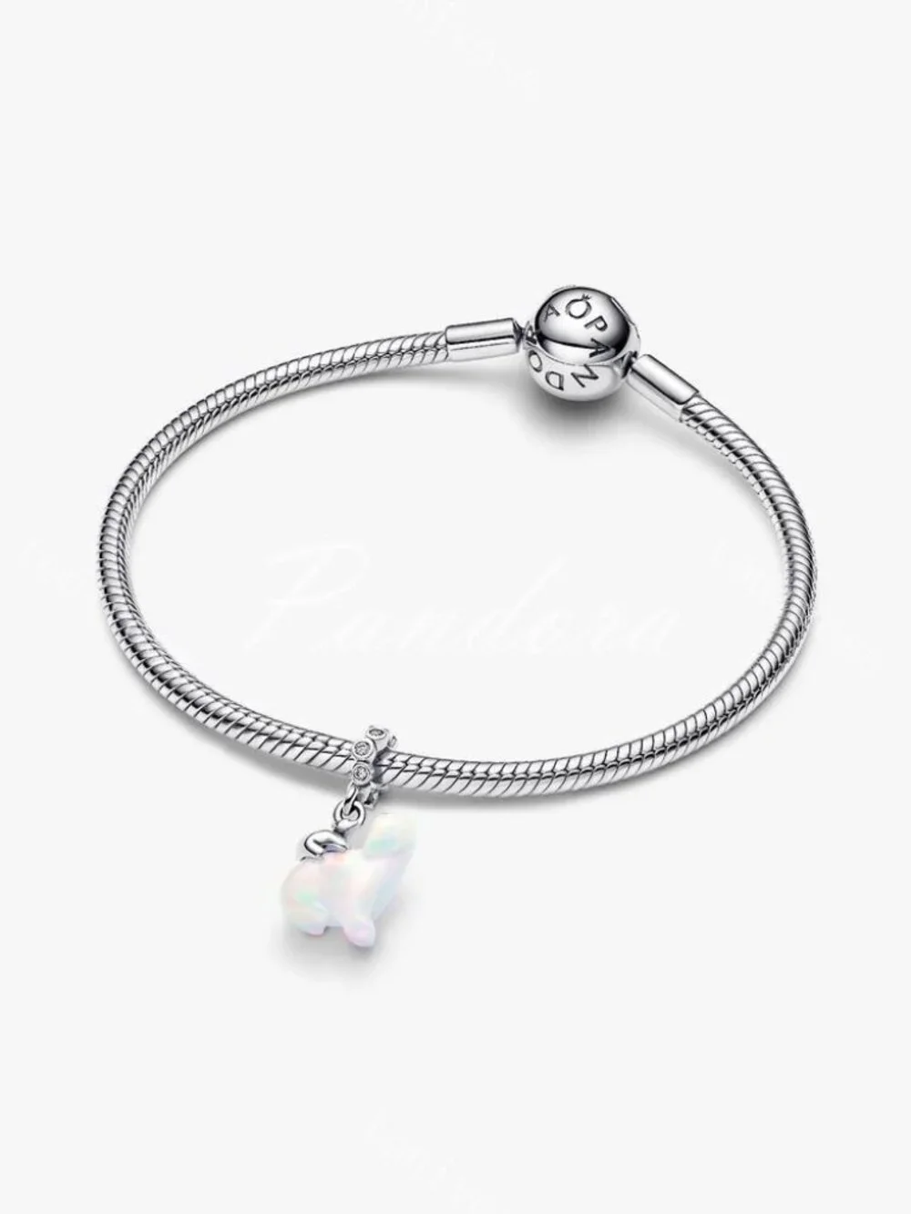 Pandora Polar Bear Mother & Cub Dangle Charm